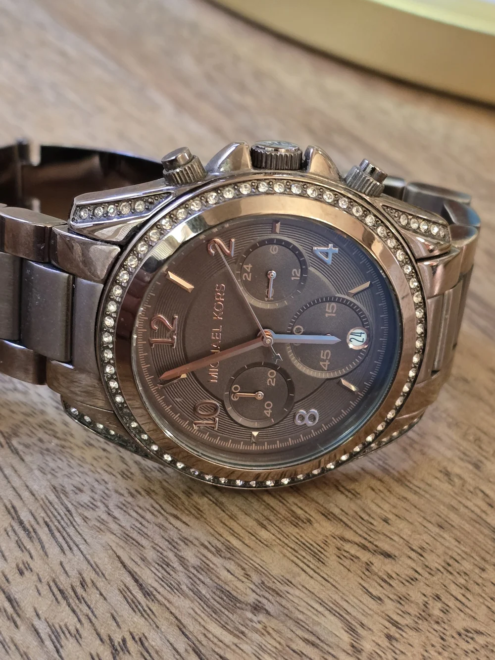 Michael Kors Men's Rose Gold-Tone Chronograph Watch